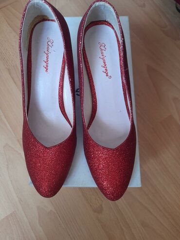 женские бирюзовые туфли: Туфли, Размер: 36, цвет - Красный, Новый