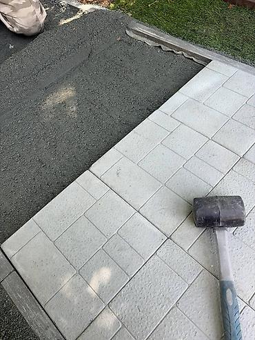 bakı şəki: Həyət daşı, tamet və səki daşlarının döşənməsi Həyət, villa, bağ evi — 1