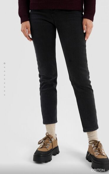 джинсы krezz: Скинни, O′STIN, Высокая талия, С утеплителем