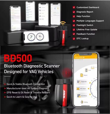 Alati za automobile: NOVO - ANCEL BD500 Bluetooth OBD2 za VW Audi Seat Skoda ANCEL BD500 — 12