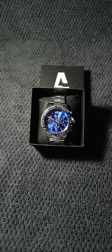 Qol saatları: Mavi Premium class saatlar 💙✨ Gümüş detallarla, işıqda parlayan dizayn — 2