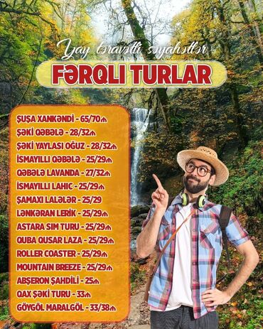 turlar: Sezonun 1 günlük turları: . Tarixlər