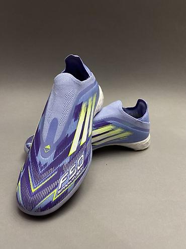 messi: Футбольные бутсы/сороконожки Adidas F50 без шнурков - Модель: Adidas — 3