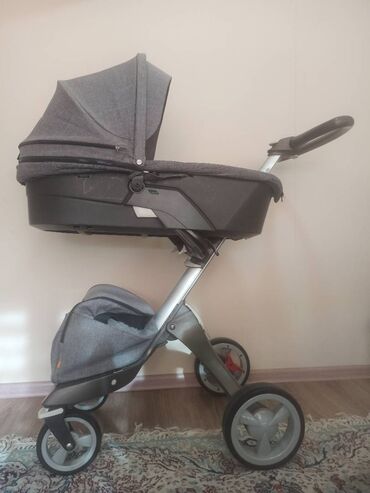 stokke: Коляска, цвет - Коричневый, Б/у