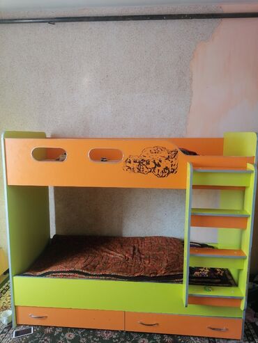Детская мебель: Ассалому алайкум детскыйкроват сатилат чон адамда батат бааси 7500