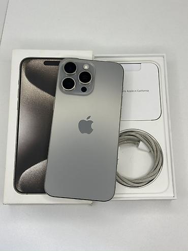 galaxy buds 2 pro бишкек: IPhone 15 Pro Max, Колдонулган, 256 ГБ, Natural Titanium, Кабель, Куту, 86 % — 1