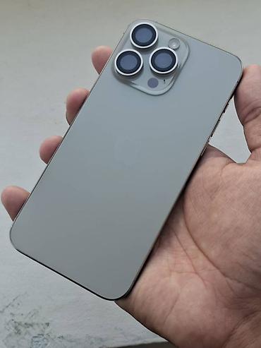 iphone d: IPhone 15 Pro Max, Б/у, 256 ГБ, Natural Titanium, 80 % — 1