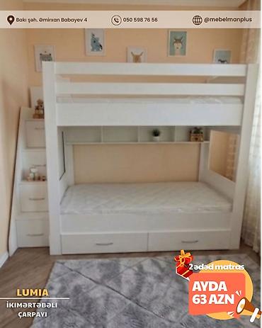 mebelman: İkinəfərlik, Bazalı, Pulsuz matras, Siyirməli, Rusiya, Mat laminat — 3