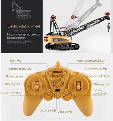 автомобильный набор: Huina 1572 RC Crane. Oyuncaq pultla idare edile bilen kran. Bütün — 7