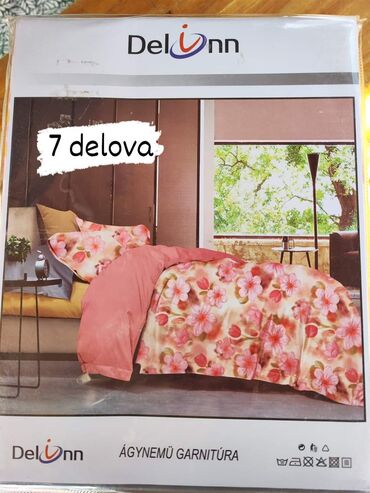 Posteljina: Posteljine pamuk Set sadrzi 7 delova: Cena: 3200 din Jorganska navlaka — 9