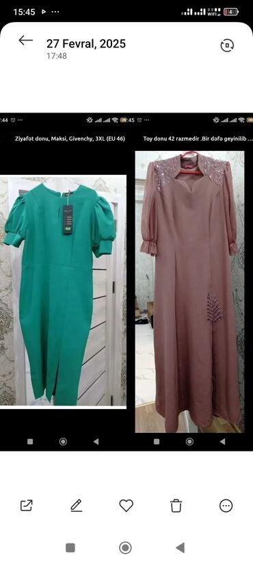 Gündəlik donlar: Qadın geyimləri – müxtəlif modellər və ölçülər Ölçülər: M, L, XL — 4