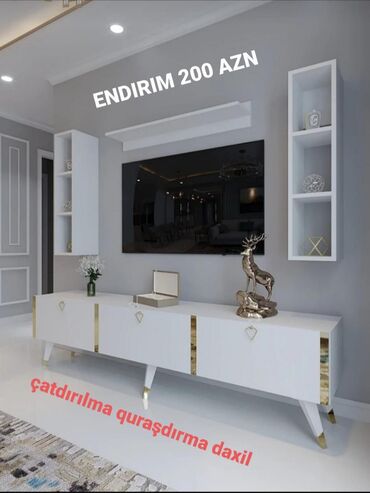 televizor altligi qiymetleri: Yeni, Düz TV altlığı, Polkasız, Laminat, Azərbaycan