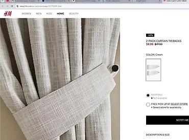 Zavese i draperije: Dekorativne trake za zavesu – H&M HOME - Set od 2 komada - Boja — 5