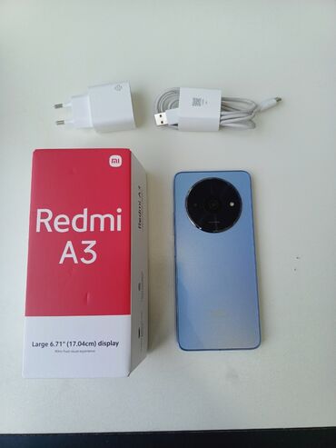 Xiaomi: Xiaomi A3, 128 GB, rəng - Göy, 
 Barmaq izi, Face ID