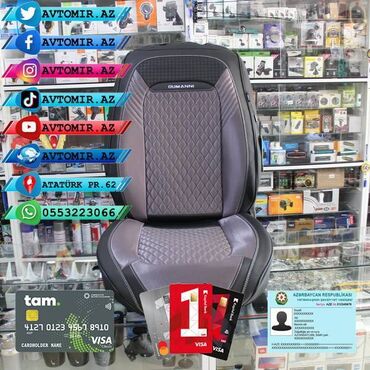 Oturacaq örtükləri: Oturacaq üçün cexol ( örtük, çexol ) istənilən avtomobilə var. Qiymət — 17