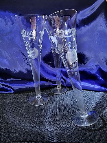 Čaše: Case za vino,kristalno staklo,rucna gravura iz 2000ih.god. Case za na lalafo.rs — 2 Čaše: Case za vino,kristalno staklo,rucna gravura iz 2000ih.god. Case za — 2