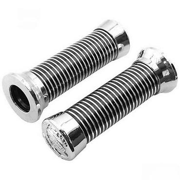 maglenke: Ručke za motocikl – set (levo + desno) - Klasičan “ribbed” dizajn sa — 1
