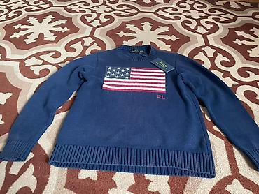 cot: Мужской свитер, M, Polo Ralph Lauren, Новый, цвет - Синий, Самовывоз — 1