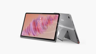 Mitsubishi: Lenovo planşet – daxili ayaqlı (kickstand) metal gövdə və qrafit-boz