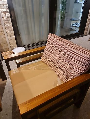 Bağ/balkon üçün taxta mebel dəsti - Tərkib: 1 ədəd 3 nəfərlik divan lalafo.az -da Bağ/balkon üçün taxta mebel dəsti - Tərkib: 1 ədəd 3 nəfərlik divan