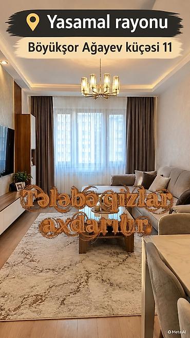 1 комнатная квартира в баку: Yasamal rayonu, Böyükşor Ağayev küçəsi 11 ünvanında tələbə qızlar üçün — 1