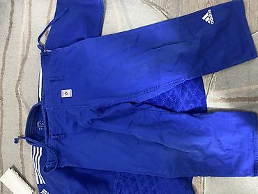champ: Кимоно для дзюдо Adidas Champion II, синее, комплект: куртка и штаны — 2