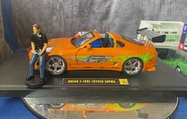 Avtomobil modelləri: Коллекционная модель Toyota Supra A80 Orange 1995 Jada Toys Art — 7