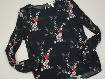 czarne bluzki damskie eleganckie: Bluzka Damska, H&M, M, stan - Idealny