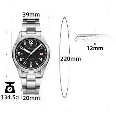 Ručni satovi: ADDIESDIVE AD2070 - 39mm - Plava - Seiko NH35 Automatik ADDIESDIVE — 17