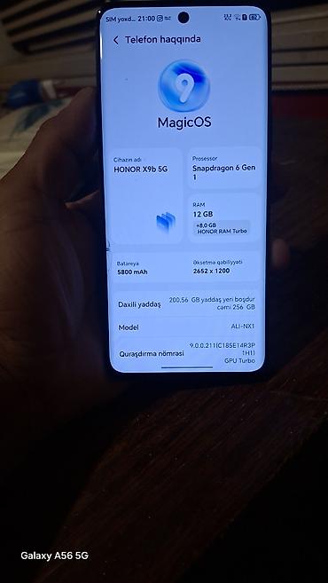 honor magic6 lite 5g: Honor X9b, 256 GB, rəng - Qara — 3