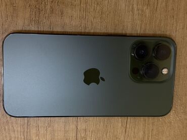 сим карта карпаратив: IPhone 13 Pro, Колдонулган, 128 ГБ, Alpine Green, Каптама, Кабель, 85 %