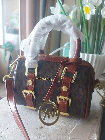 muncuqdan sumka: Michael Kors çiyin/çapraz çanta - Model: Barrel/Satchel tipli mini — 1