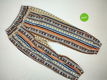 stringi sznurki: Damskie spodnie SHEIN, model z etnicznym/azteckim printem w pasy. - — 3