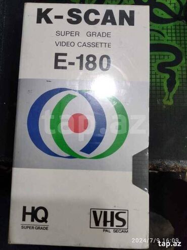 Videokameralar: Videokaset k-scan 180 daqiaqlik 5 adet qalib