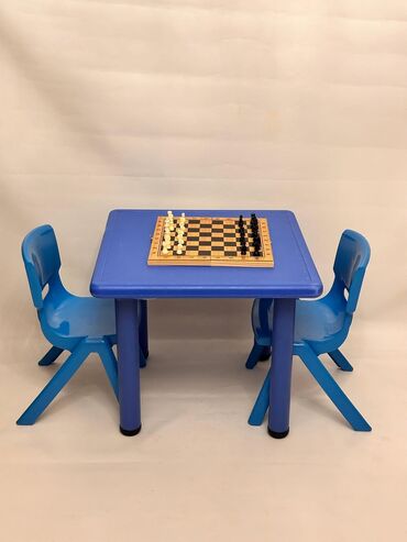 Uşaq masaları: Oğlan və qız üçün, Siyirməsiz, Bağça masası, Stullar ilə — 10