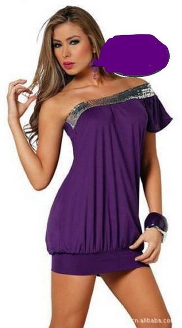 haljne: M (EU 38), color - Purple, Cocktail, Other sleeves