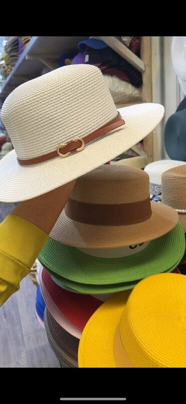 спартивный одежды: Шляпа, Лето, Вязаная модель, С ушками, С лентами