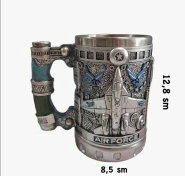 gren kofe qiymeti: Fincanlar, Metal, 1 əd, 200 ml