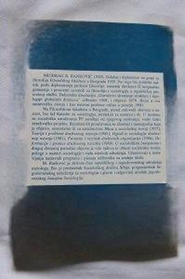 dama i radnik: SOCIOLOGIJA I FUTUROLOGIJA, MIODRAG RANKOVIĆ | Sociologija I — 4