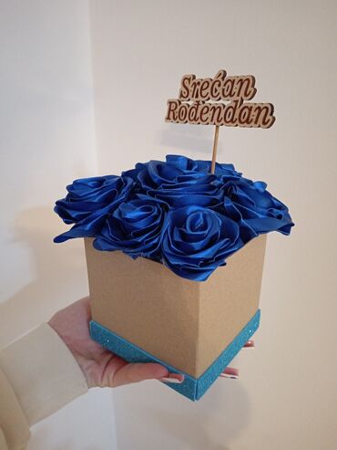 crtez kuceta: Artificial flower, color - Blue, New