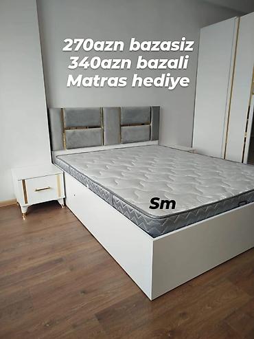 alt ust kravat: Yeni, İkinəfərlik çarpayı, Bazalı, Matras ilə, Siyirməsiz — 1