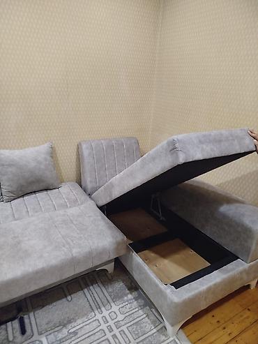 Künc divan – çevrilən və yüklük qutulu - Model: L formalı künc divan