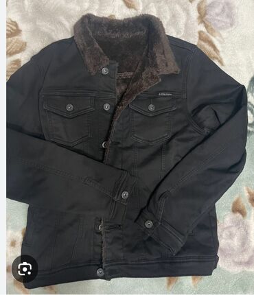 стильная кожаная куртка: Куртка M (EU 38), L (EU 40), цвет - Черный