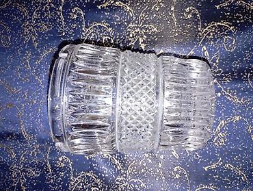 Külqabılar: Kəsimli şüşə külqabı - Material: qalın, şəffaf şüşə - Dizayn: klassik — 1