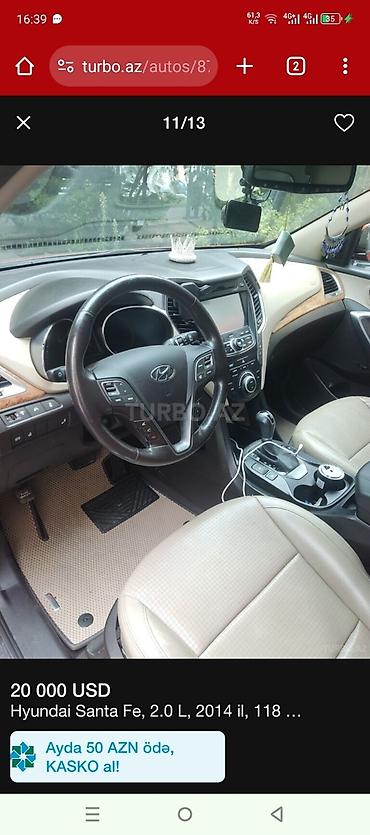 az turbo: Hyundai Santa Fe: 1.9 l | 2014 il Ofrouder/SUV — 10