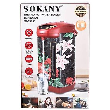 1600: Термопот SOKANY SK-09053 - Объем: 6,8 л - Мощность: 1600 Вт - — 1