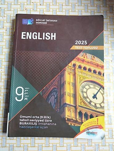 Testlər: Məhsul: “ENGLISH – 2025 Test Toplusu” (Dövlət İmtahan Mərkəzi nəşri) — 1