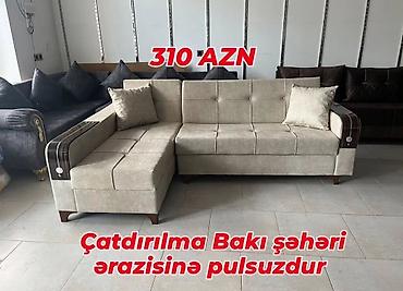 Divan və kreslo dəstləri: Yeni, Künc divan, Bazalı, Açılan — 1