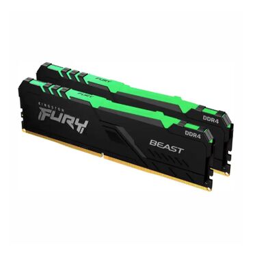 ddr3 8 гб: Оперативдик эс-тутум, Жаңы, Kingston Fury, 32 ГБ, DDR4, 3200 МГц, ПК үчүн