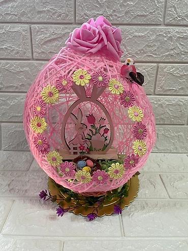 Praznična dekoracija: Uskršnje dekorativne aranžmane – ručni rad - Unikatne sferične — 11